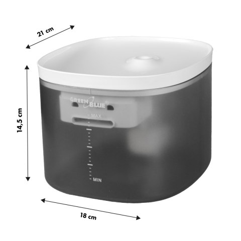 Automatyczny dozownik do wody / poidełko dla zwierząt GreenBlue, 3L, USB 5V1A, GB392