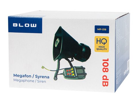 30-518# Megafon dachowy mp-518 przenośny typu horn