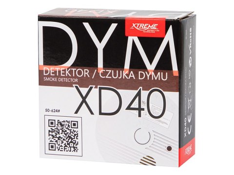 50-624# Detektor czujnik dymu xd40 9v