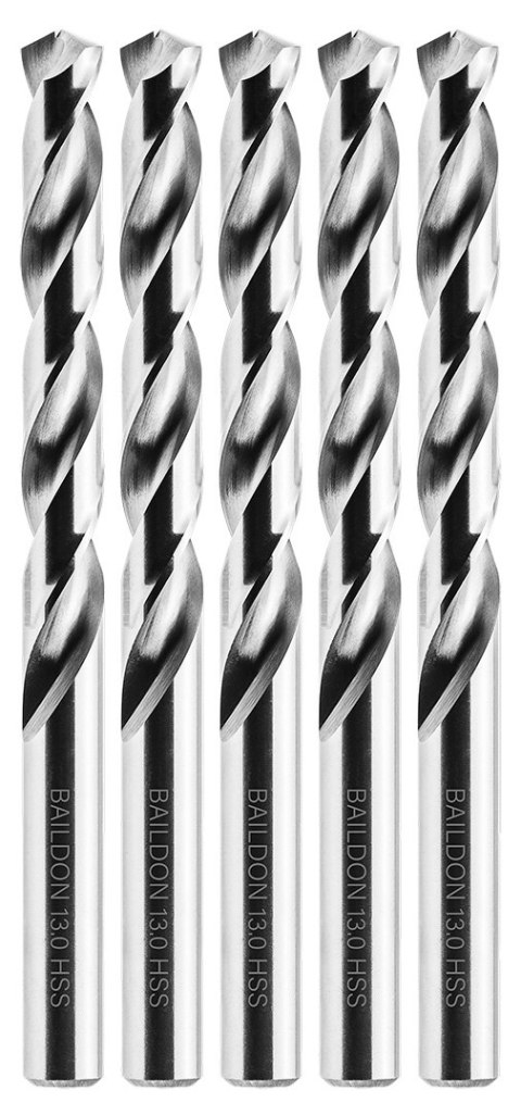 Wiertła do metalu Baildon BASIC DIN 338 RN NWKa 13 mm, HSS (S), 151-101 mm, wielokrotność 5