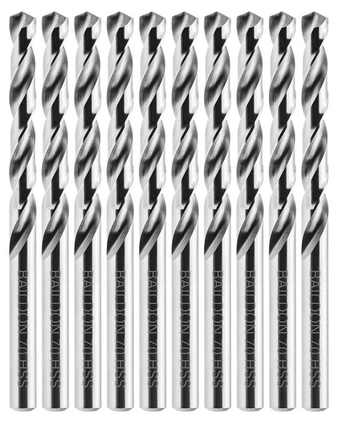 Wiertła do metalu Baildon BASIC DIN 338 RN NWKa 7 mm, HSS (S), 109-69 mm, wielokrotność 10