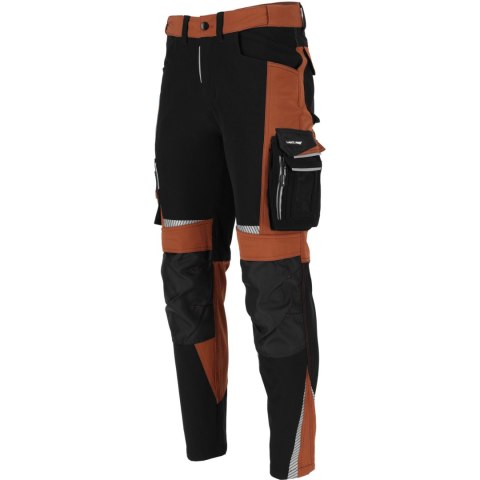 Spodnie stretch brązowo-czarne, "3xl", ce, lahti