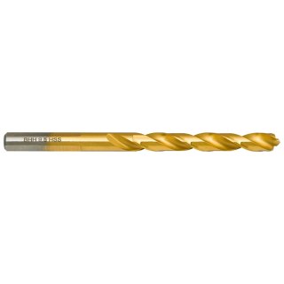 Wiertło do metalu Baildon DIN 338 RN 9,5 mm, HSS TiN (S), 125-81 mm (chwyt 3-płaszczyznowy)