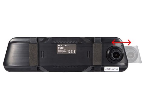 78-585# Rejestrator video blackbox dvr f610 blow lusterko ekran 10" + kamera cofania