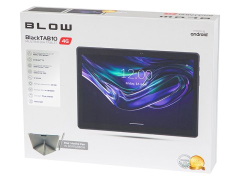 79-072# Tablet blow blacktab10 4/128gb 4g lte etui rysik