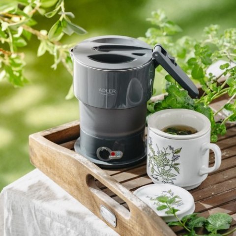 AD 1377 Grey Czajnik silikonowy 0,6 l ? turystyczny