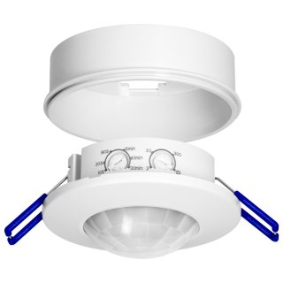 Czujnik ruchu 360°, IP20, 1200W, zasięg max. 8m, biały