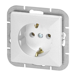 Gniazdo pojedyncze p/t 2P+Z Schuko Pearl, 16A, 250V, PT-17P, biały
