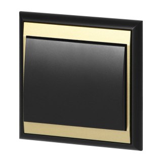 Łącznik p/t schodowy Luna, 10A, 250V, WP-5L, czarny/złoty