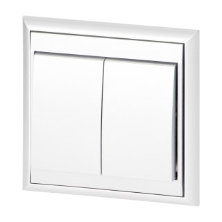 Łącznik p/t świecznikowy Luna, 10A, 250V, WP-2L, biały