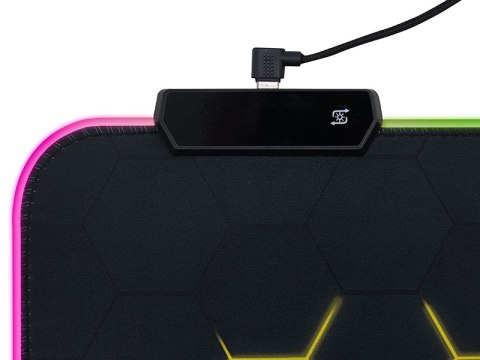 Podkładka pod klawiaturę i mysz TRACER GAMEZONE Hexy1 RGB (80/30/0,4)