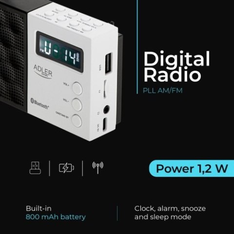 AD 1908 Radio cyfrowe pll am/fm