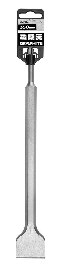 Dłuto płaskie SDS Plus 50 x 17 x 350 mm