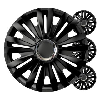 Kołpaki samochodowe 4szt. komplet royal czarne 14" cali color box