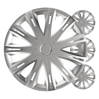 Kołpaki samochodowe 4szt. komplet spark srebrne 14" cali color box