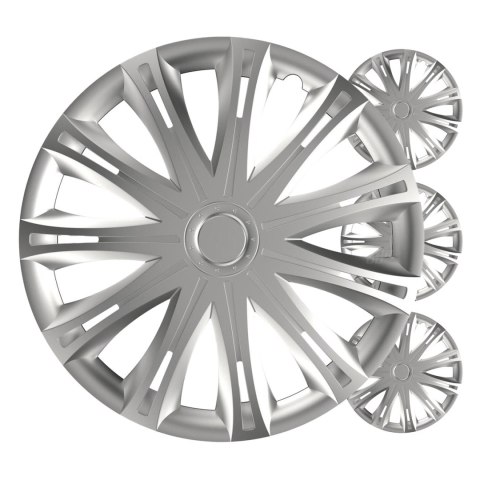 Kołpaki samochodowe 4szt. komplet spark srebrne 17" cali color box