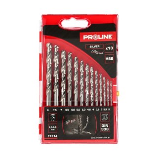 Wiertła do metalu hss din338 szlif. szt.13(2-8mm) proline