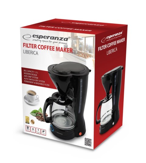 EKC009 Esperanza ekspres przelewowy do kawy liberica 1.5 l