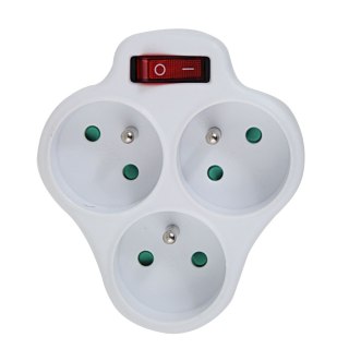ELK304W Esperanza rozgałęźnik elektr. 3 gn. wł. biały