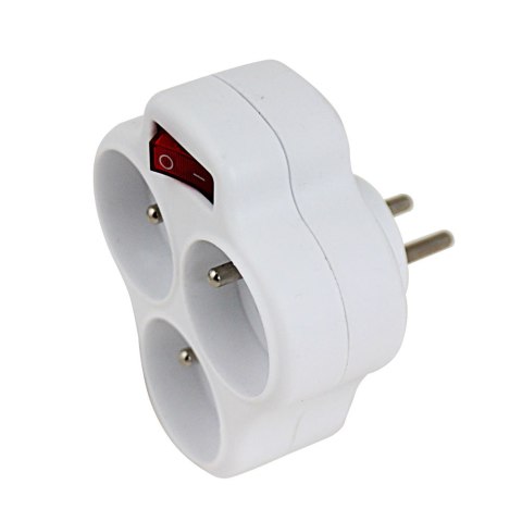 ELK304W Esperanza rozgałęźnik elektr. 3 gn. wł. biały