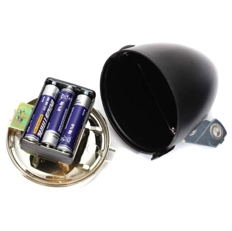 ZD14B Lampa rowerowa led retro silver