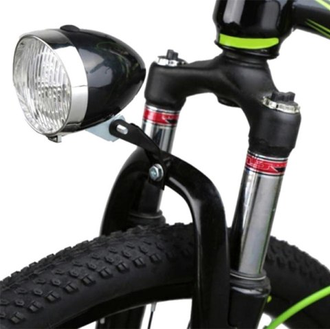 ZD14B Lampa rowerowa led retro silver