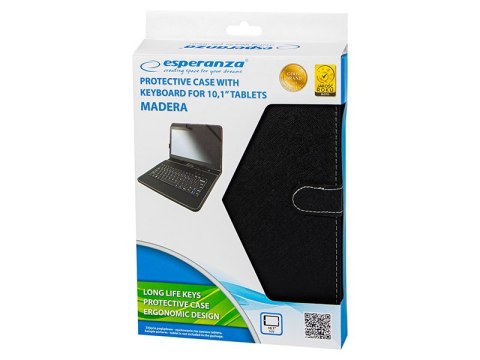 78-073# Etui do tabletu 10"-10,5" uniwersalne z klawiaturą micro