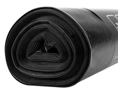 Worki budowlane 120 L, czarne, 10 sztuk, 50 mic