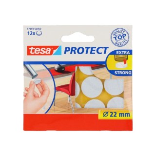Podkładki filcowe fi=22mm, białe, 12szt.