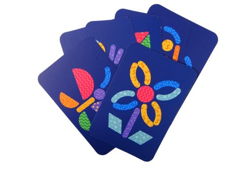 Magnetyczna Układanka Edukacyjna Kształty 84 Magnesy Karty