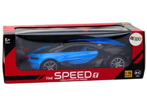 ?Samochód Sportowy Zdalnie Sterowany Auto RC Niebieski1:16