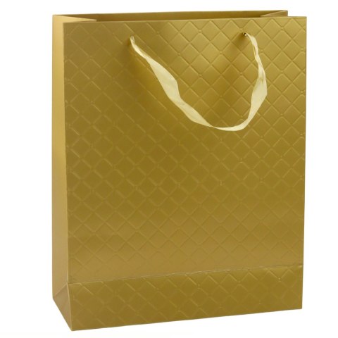 Torba Prezentowa Papierowa Złota Elegancka 32 x 26 x 12cm