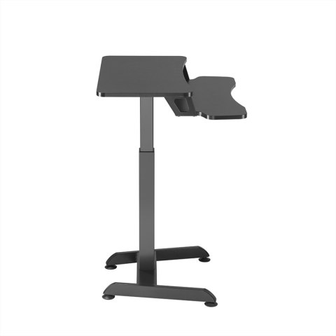 Biurko elektryczne Maclean, regulacja wys., stolik, stacja robocza, do pracy stojąco siedzącej, max wys 122cm, max 37 kg, MC-835