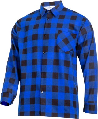 Koszula flanelowa krata niebieska, 170g/m2, "2xl", ce, lahti