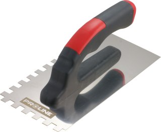 Paca nierdzewna 270*130mm ząb 6*6 rączka plast.otw. proline