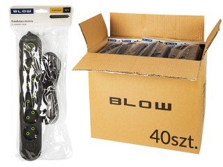 98-528# Przedłużacz sieciowy ps-550 5-gniazd 3xusb 5m czarny 3x1mm opakowanie