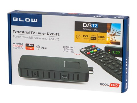 77-080# Dekoder tuner dvb-t2 blow 6006fhd mini