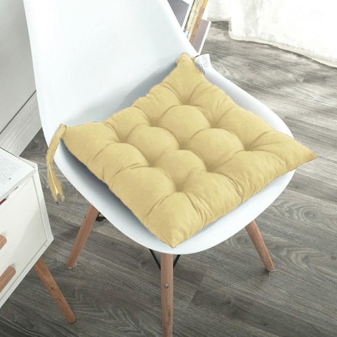 AG690L Poduszka na krzesło 40 x 40 beżowa