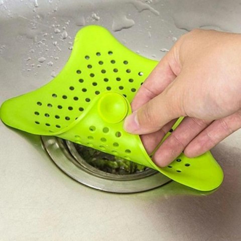 DA381 Sitko silikonowe na odpływ różowe 13cm