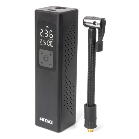 Kompresor samochodowy z wyświetlaczem led 12v 100w amio-04376