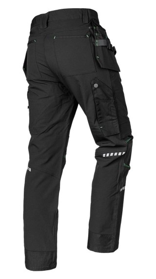Spodnie robocze Mix&Match, 4 way stretch, z kaburami, Cordura, czarne, rozmiar XXL