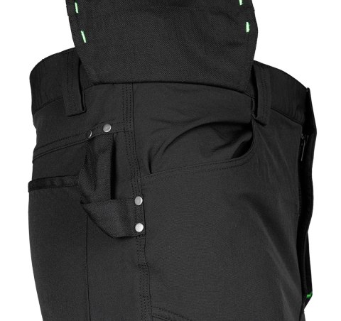 Spodnie robocze Mix&Match, 4 way stretch, z kaburami, Cordura, czarne, rozmiar XXL