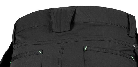 Spodnie robocze Mix&Match, 4 way stretch, z kaburami, Cordura, czarne, rozmiar M