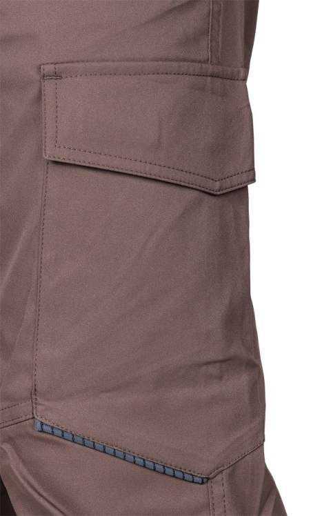 Spodnie robocze Mix&Match, stretch, brązowe, rozmiar S