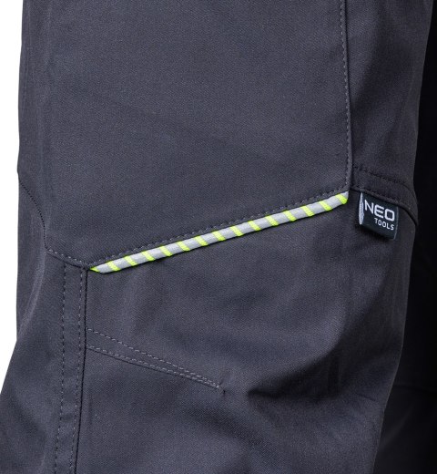 Spodnie robocze Mix&Match, stretch, szare, rozmiar XXL