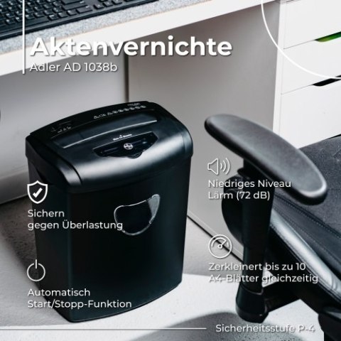 AD 1038 Black Niszczarka do dokumentów