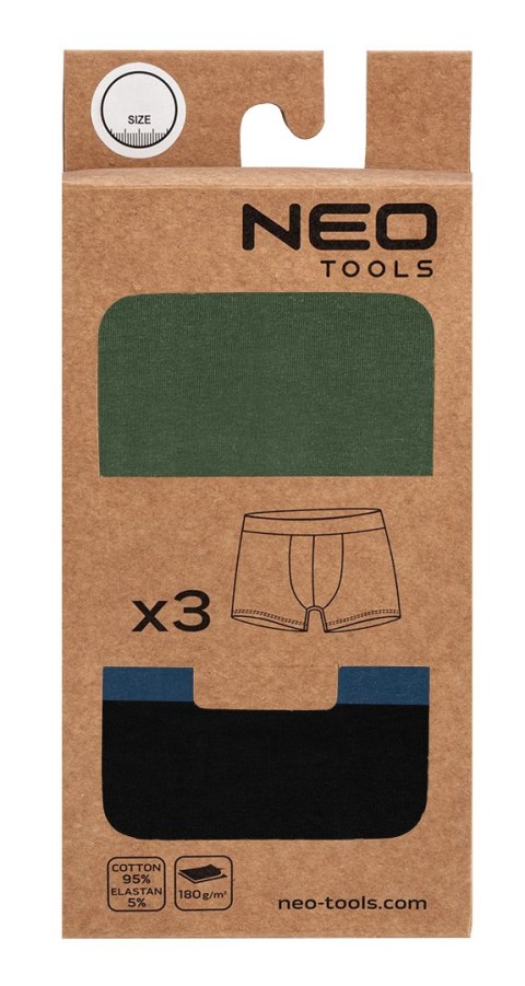 Bokserki basic 2, 3-pack, rozmiar XL