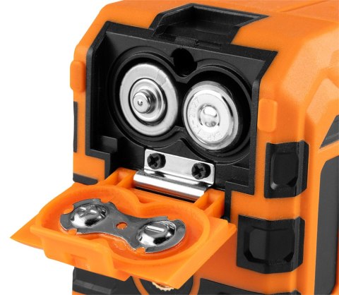 Laser krzyżowy 30 m, z etui i uchwytem magnetycznym, zielony