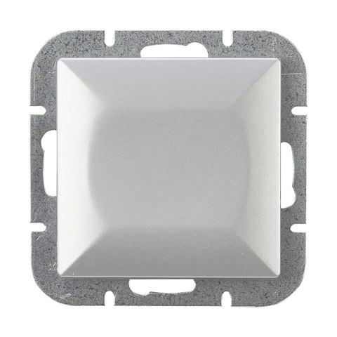 Przycisk dzwonek p/t Pearl, 10A, 250V, WP-6/7P, srebrny