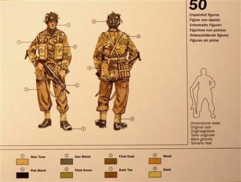 Model plastikowy british paratroopers